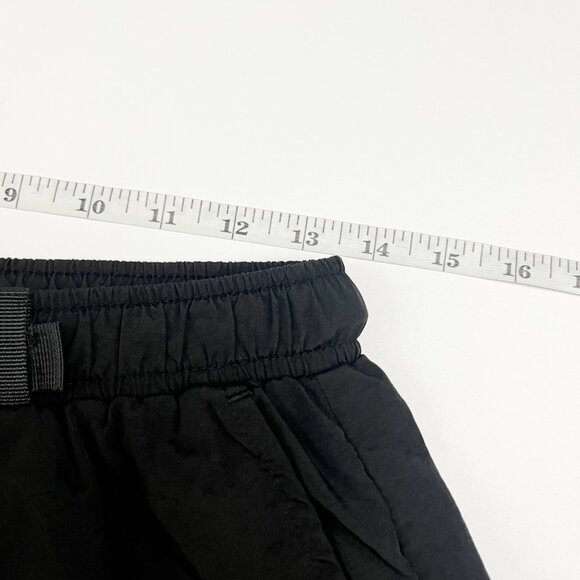 FTP Nation Track Pants Mens M Black Green Belted Nylon Joggers Y2K Streetwear - Picture 9 of 15